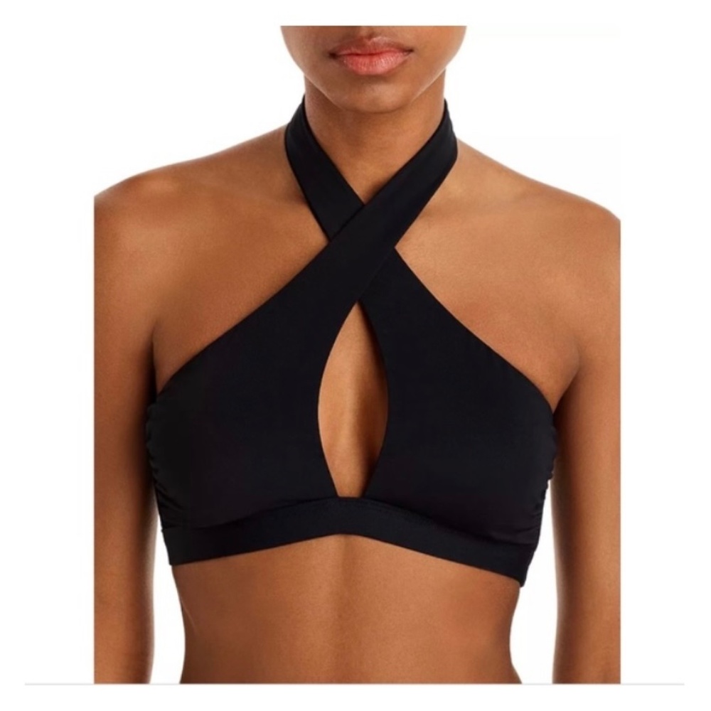 Aqua Swim Twisted Halter Bikini Top New With Tags size XL